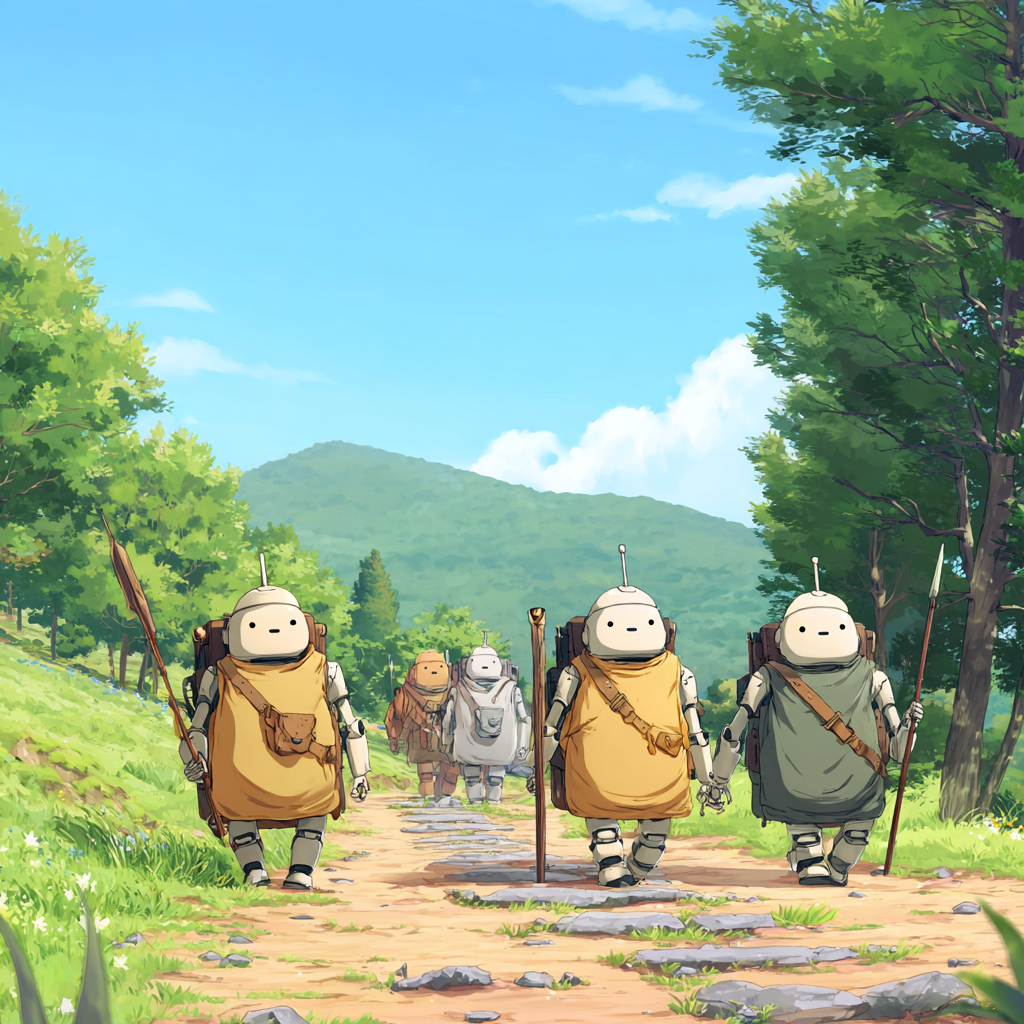 nanoh974 robots friends going on a quest ready to battle walkin 56cdb9f5 d4b5 4dc2 8a15 a4669c3f7370